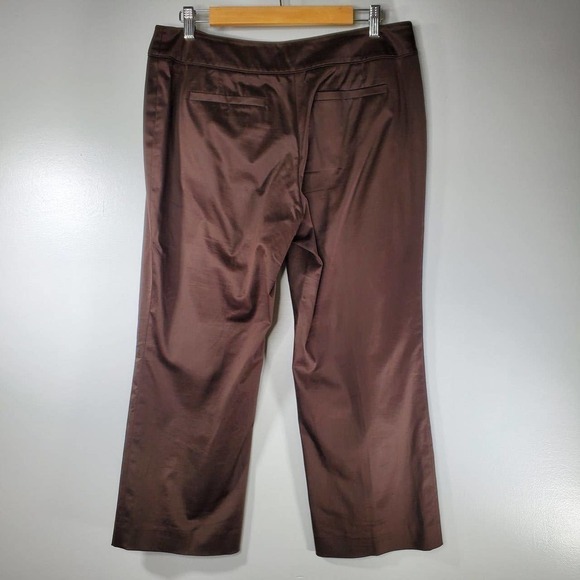 Ann Taylor Lindsay Curvy Capri Pants Brown Size 6 - Picture 4 of 7